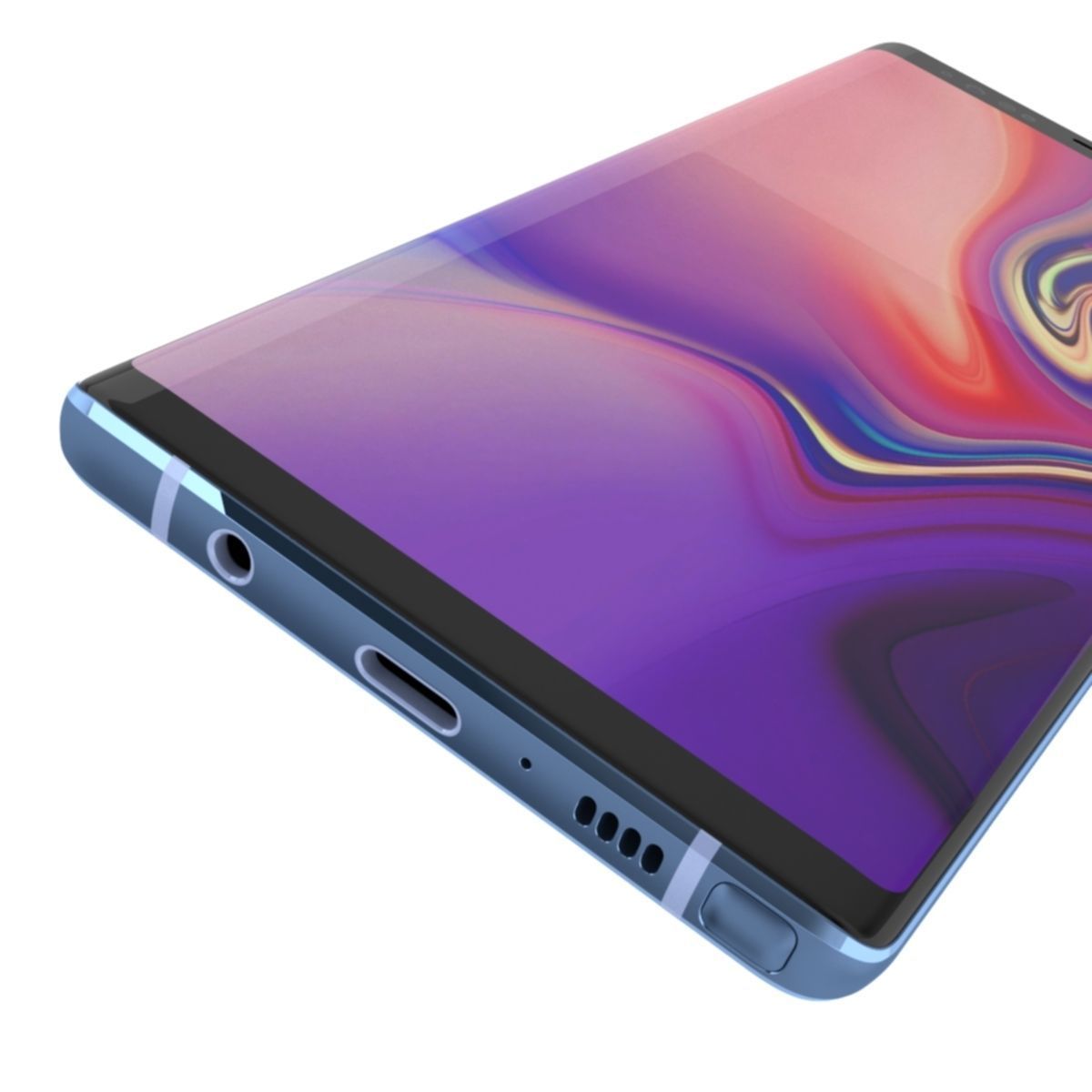 Samsung Galaxy Note 9 Ocean Blue 3D model_1