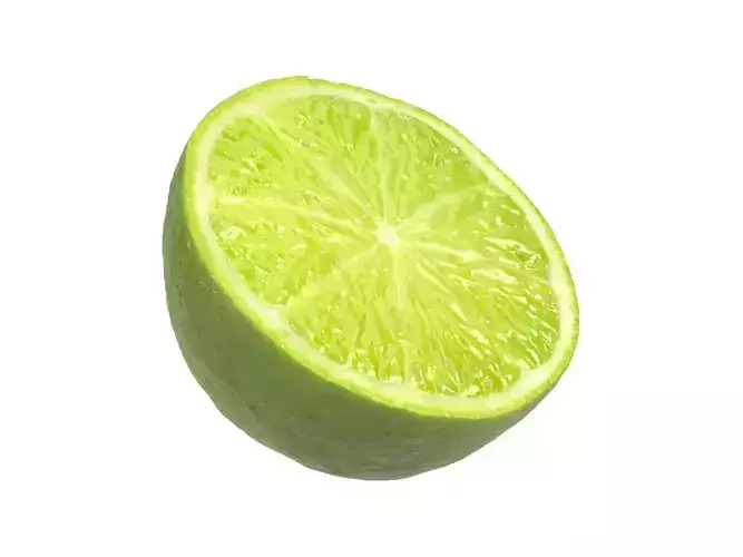 Photorealistic Lime Half 3D Scan 2 3D model