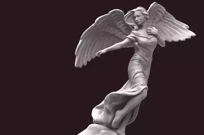 Angel Statue  3D print model