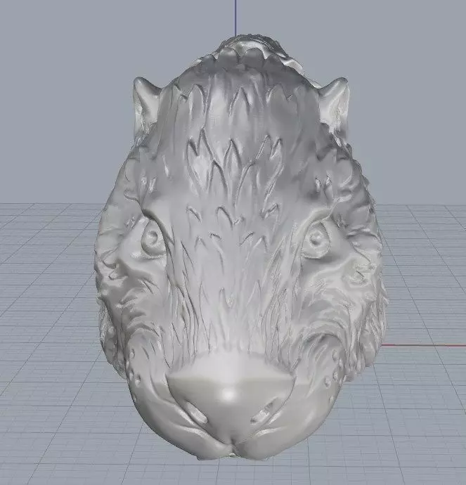  Beaver with knife garda 3D print model_0