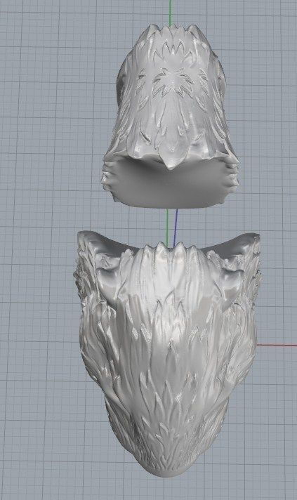  Beaver with knife garda 3D print model_1