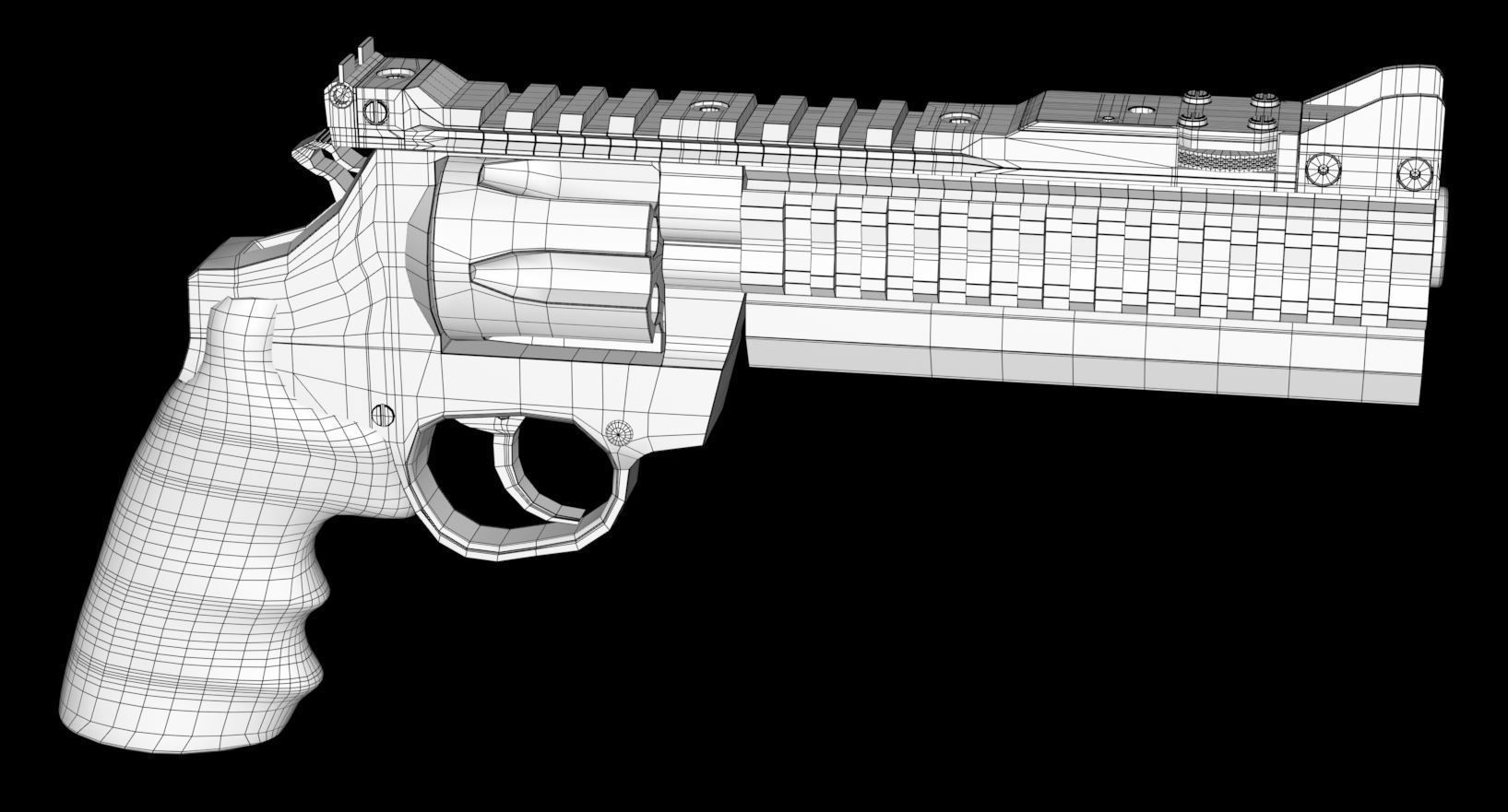 Revolver Korth Supersport 3D model_11