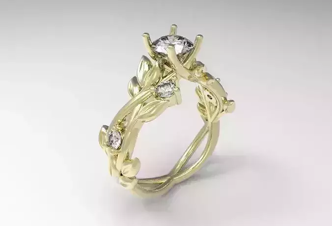 Ring 2 engagement gold