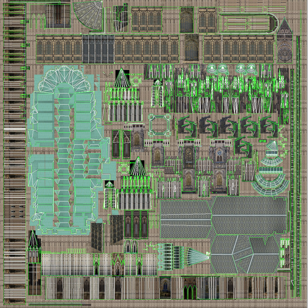 Prague Vitus Cathedral Low-poly 3D model_11