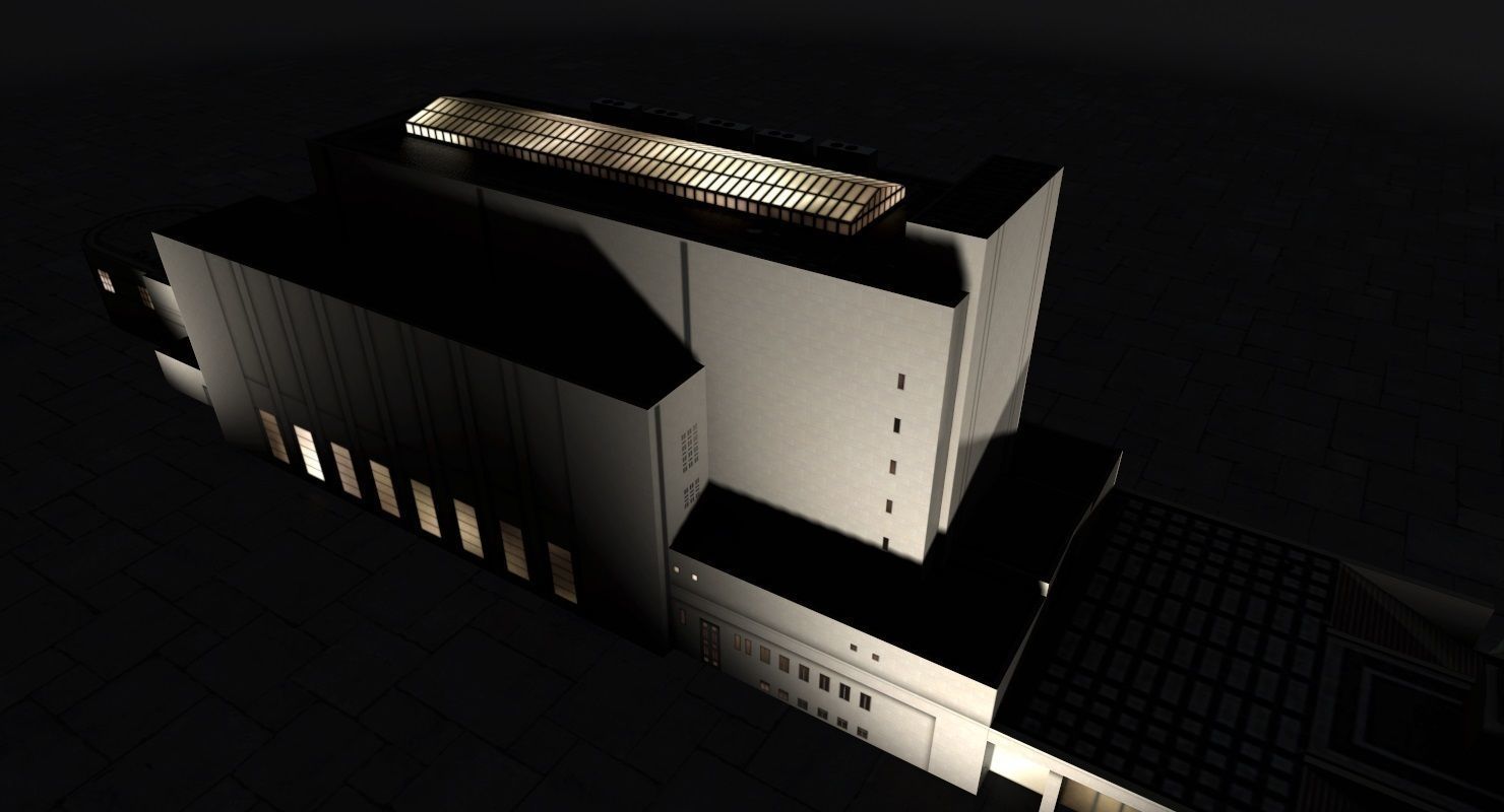 Prague Vitkov Memorial Low-poly 3D model_6