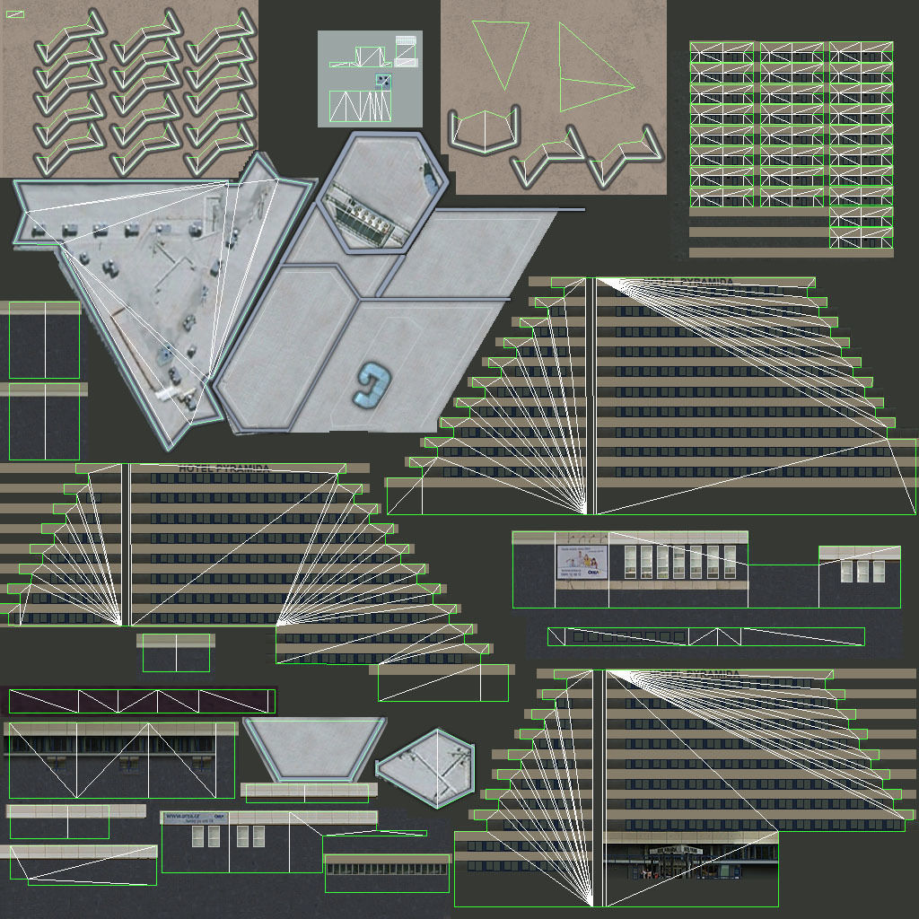 Prague Hotel Pyramida Low-poly 3D model_11