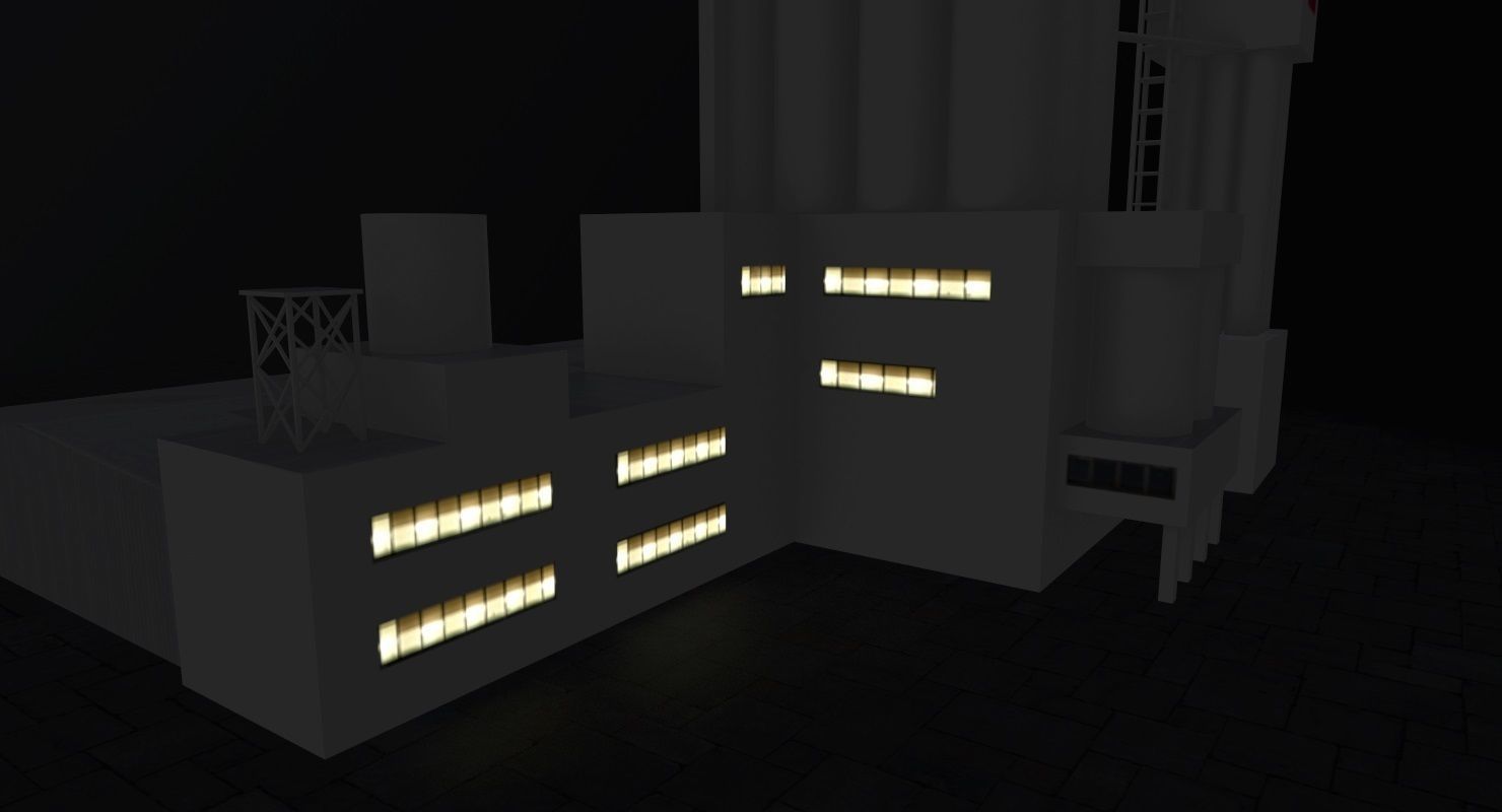 Prague Factory2 Low-poly 3D model_6