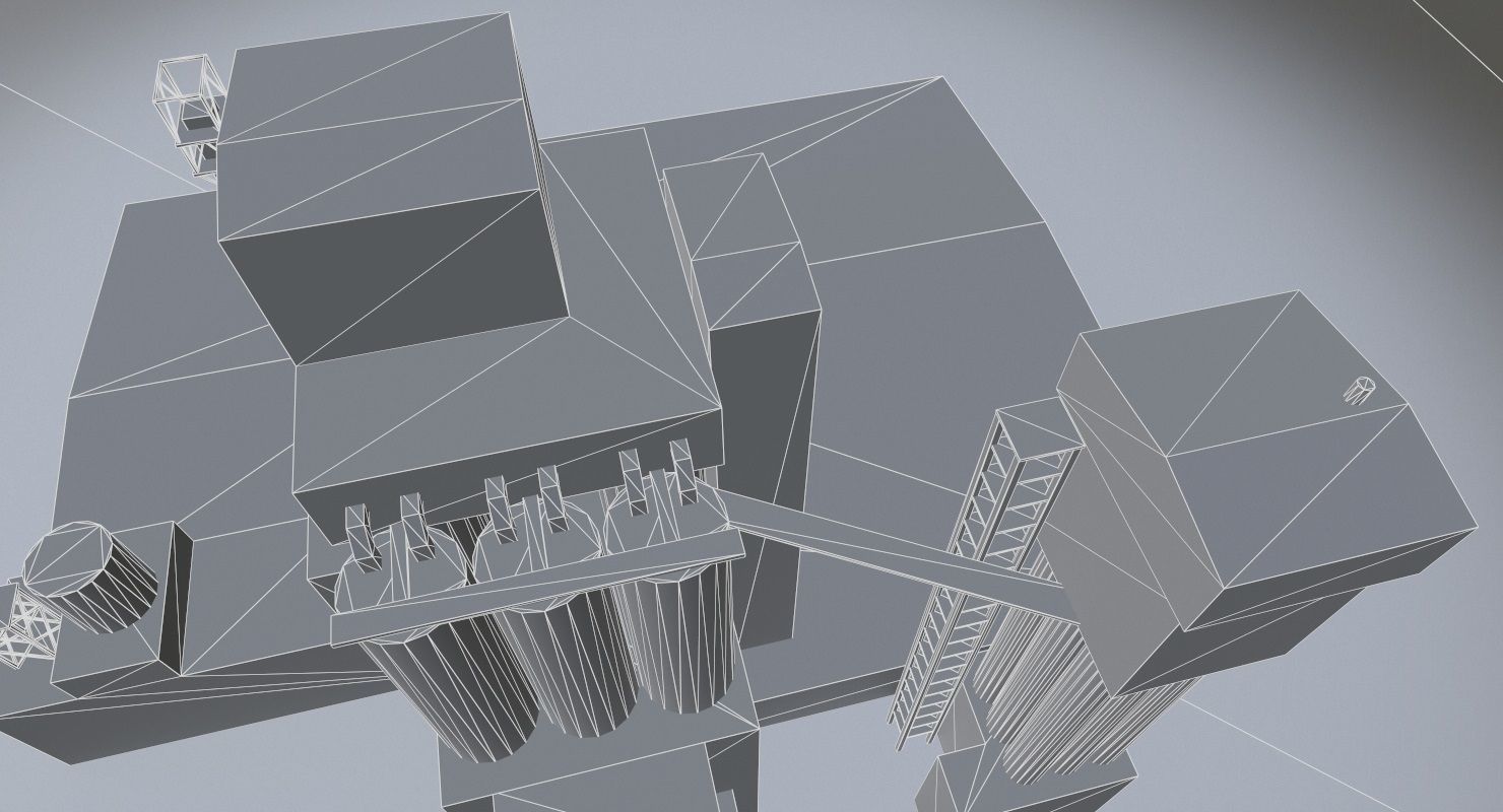 Prague Factory2 Low-poly 3D model_10