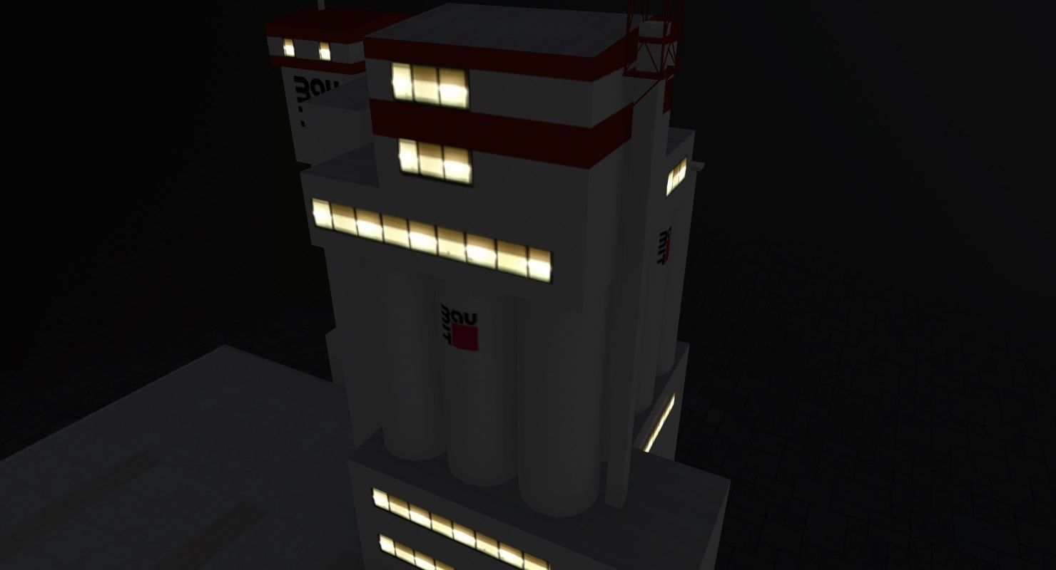 Prague Factory2 Low-poly 3D model_7