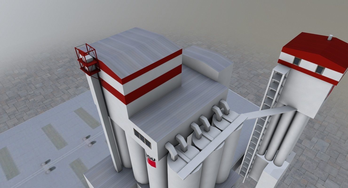 Prague Factory2 Low-poly 3D model_2