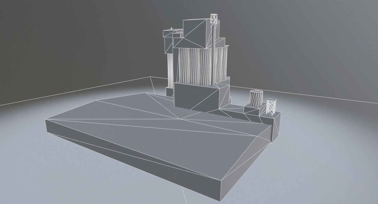 Prague Factory2 Low-poly 3D model_8