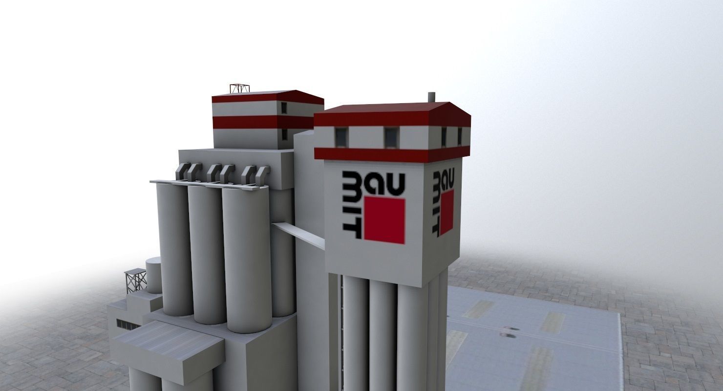 Prague Factory2 Low-poly 3D model_1