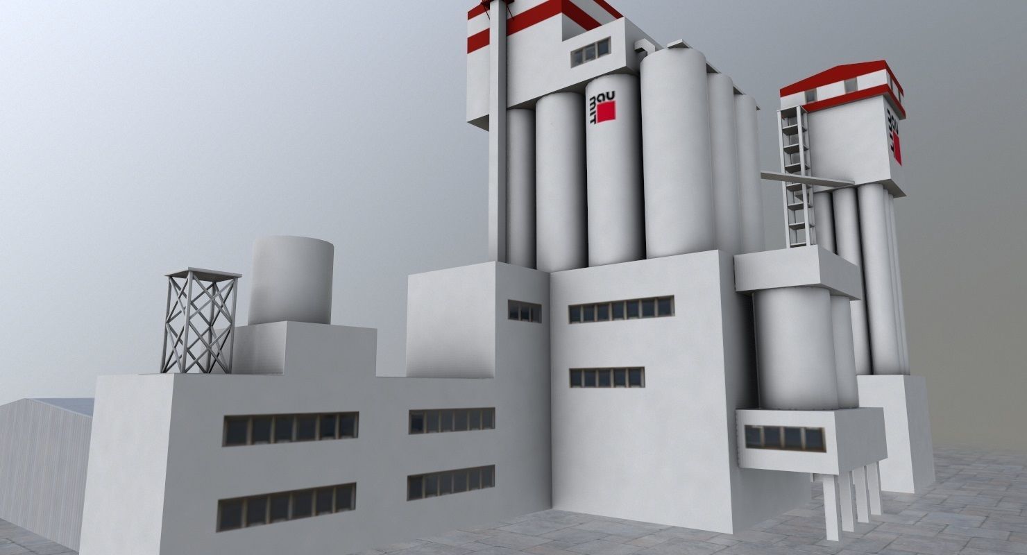 Prague Factory2 Low-poly 3D model_3