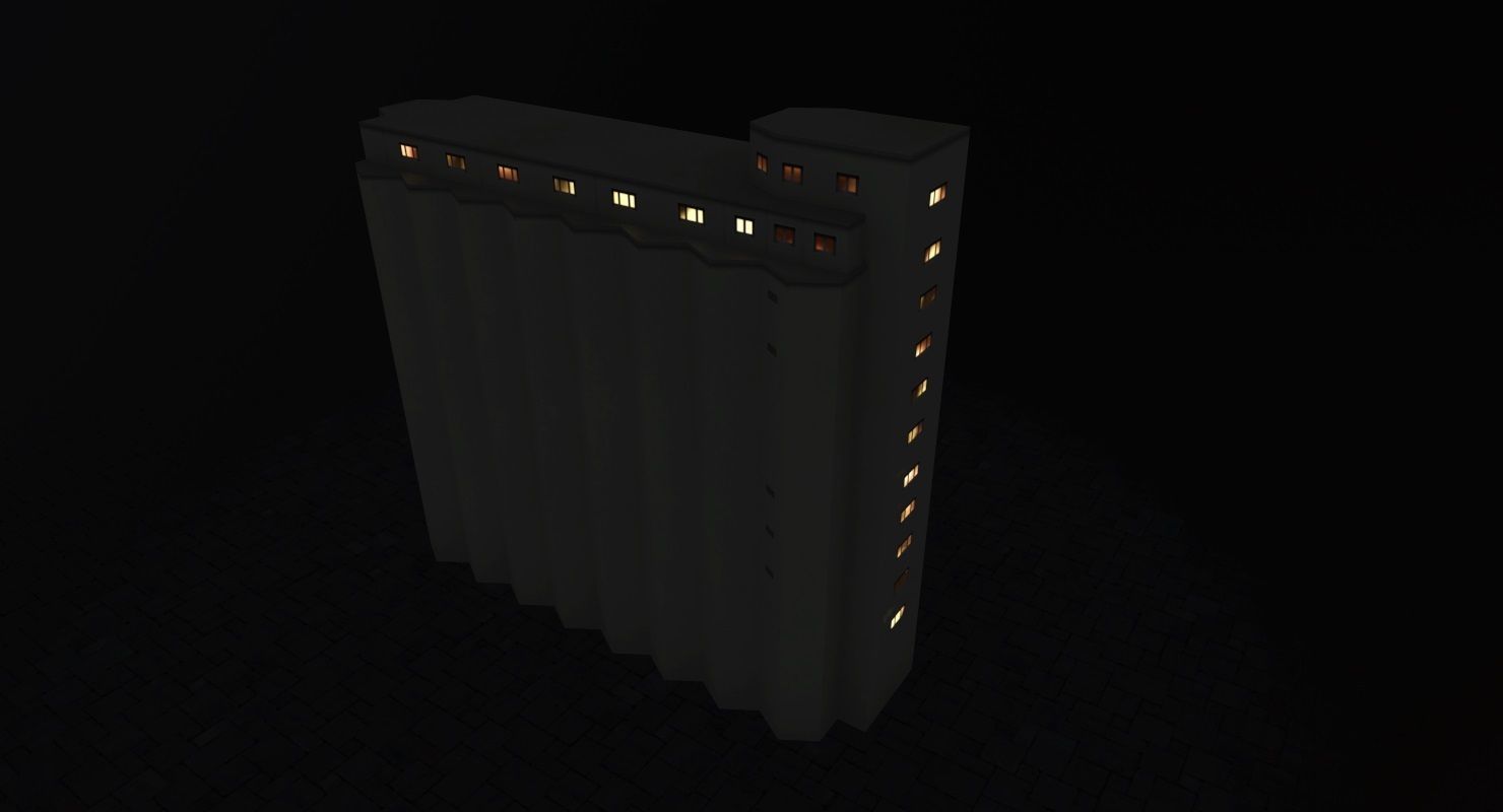 Prague Elevator Low-poly 3D model_6