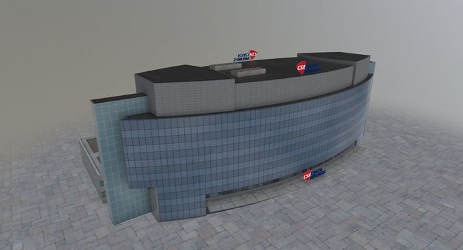 Prague Czech Airlines Low-poly 3D model