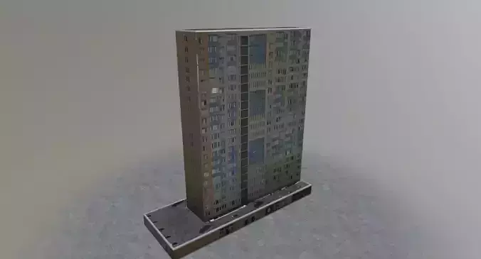 Prague Building7 Low-poly 3D model