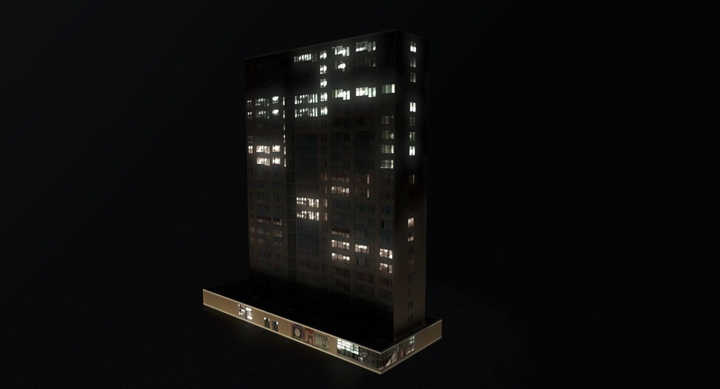 Prague Building7 Low-poly 3D model_5