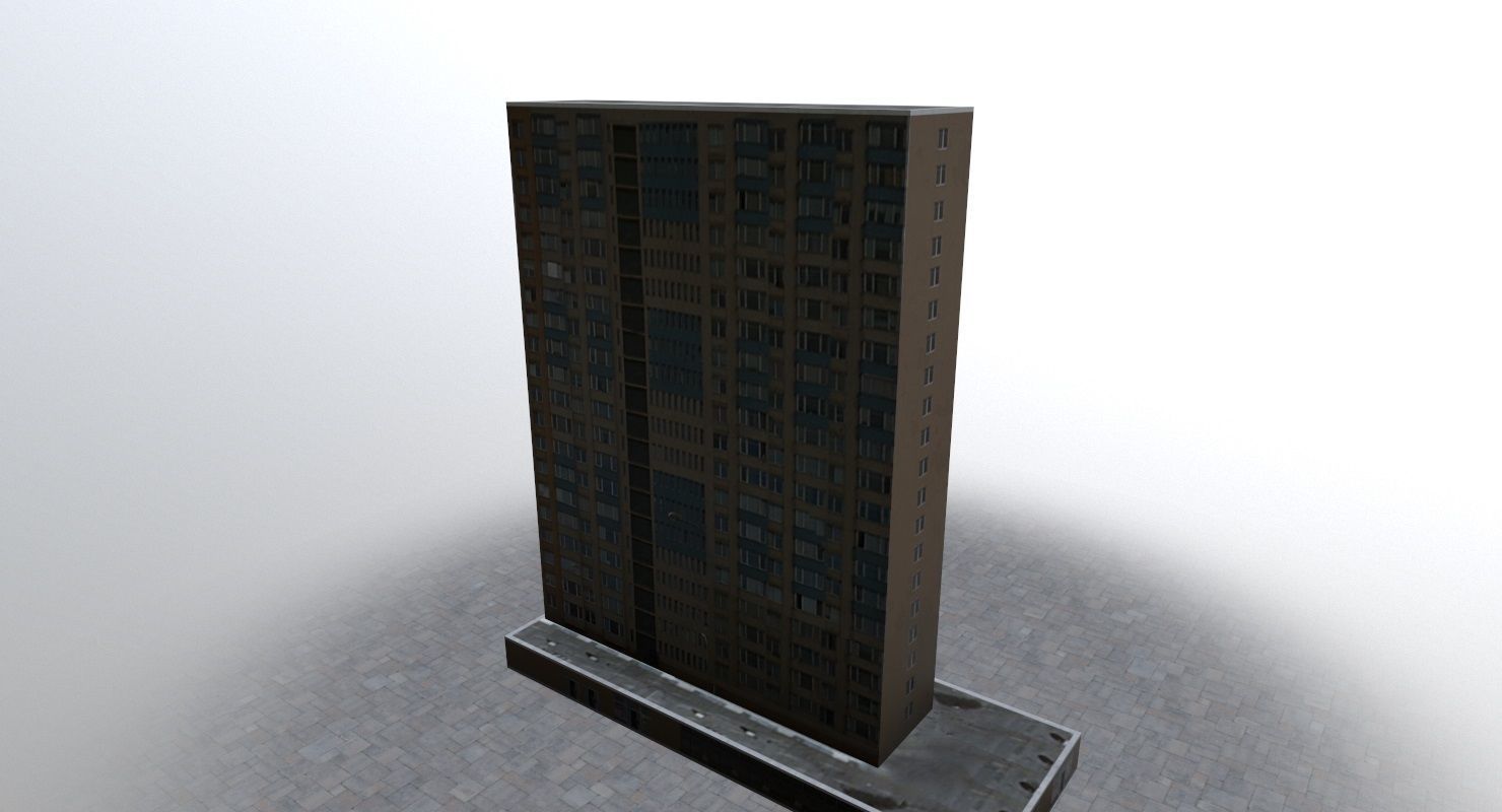 Prague Building7 Low-poly 3D model_2