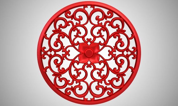 Engraving no12 Low-poly 3D model