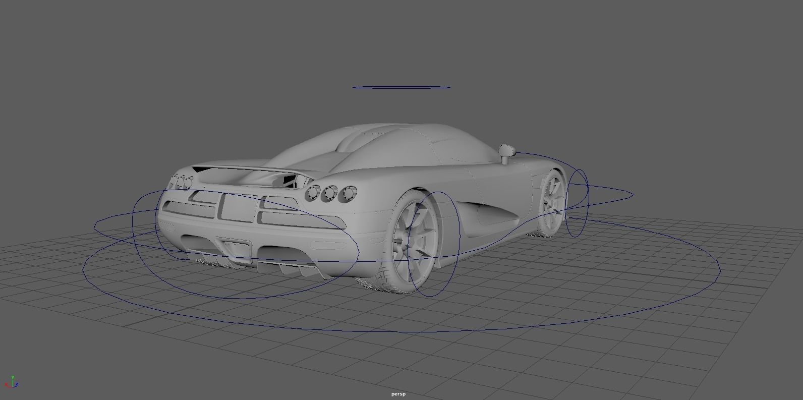 Koenigsegg CCX Low-Poly and Rigged Low-poly 3D model_1