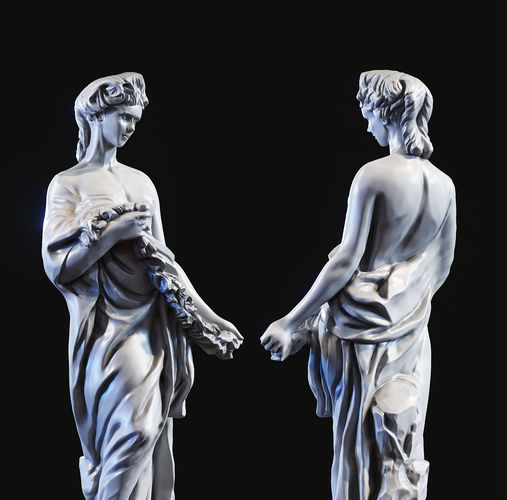 Woman sculpture 3d print model 3D print model