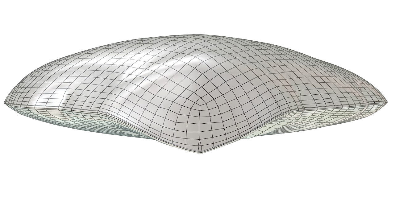 Heart shaped cushion pillow 3D model_11