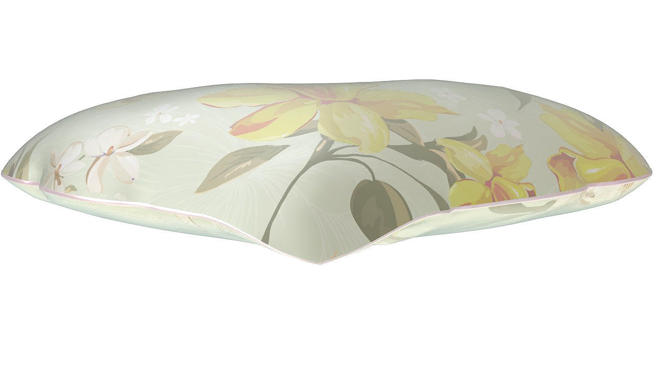 Heart shaped cushion pillow 3D model_5