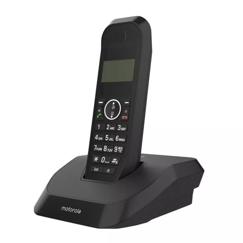 MOTOROLA CORDLESS PHONE BLACK 3D model_0