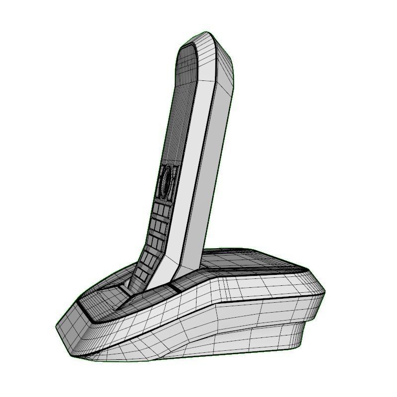 MOTOROLA CORDLESS PHONE BLACK 3D model_12