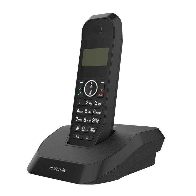 MOTOROLA CORDLESS PHONE BLACK 3D model_3
