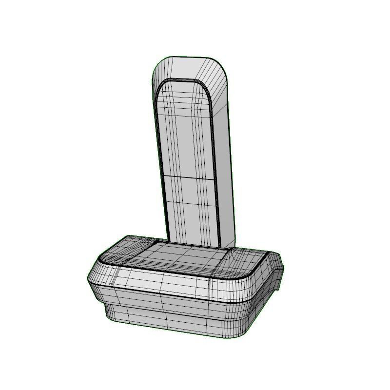 MOTOROLA CORDLESS PHONE BLACK 3D model_15