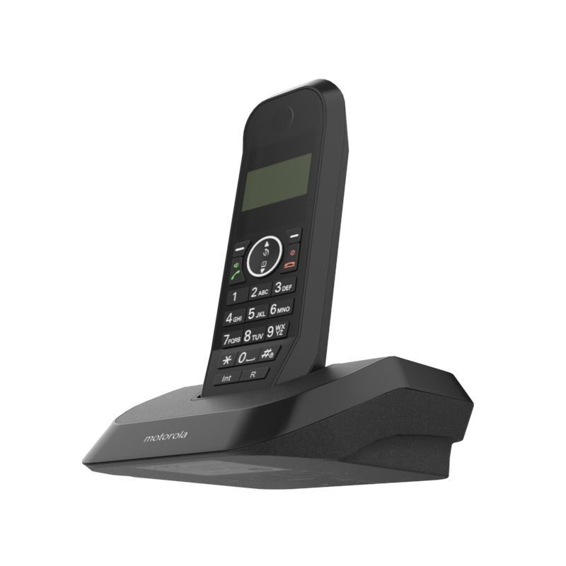 MOTOROLA CORDLESS PHONE BLACK 3D model_8
