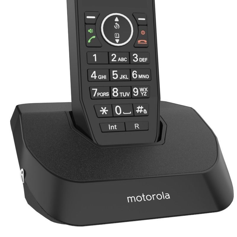 MOTOROLA CORDLESS PHONE BLACK 3D model_9