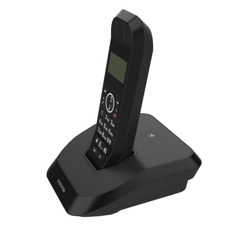MOTOROLA CORDLESS PHONE BLACK 3D model_10