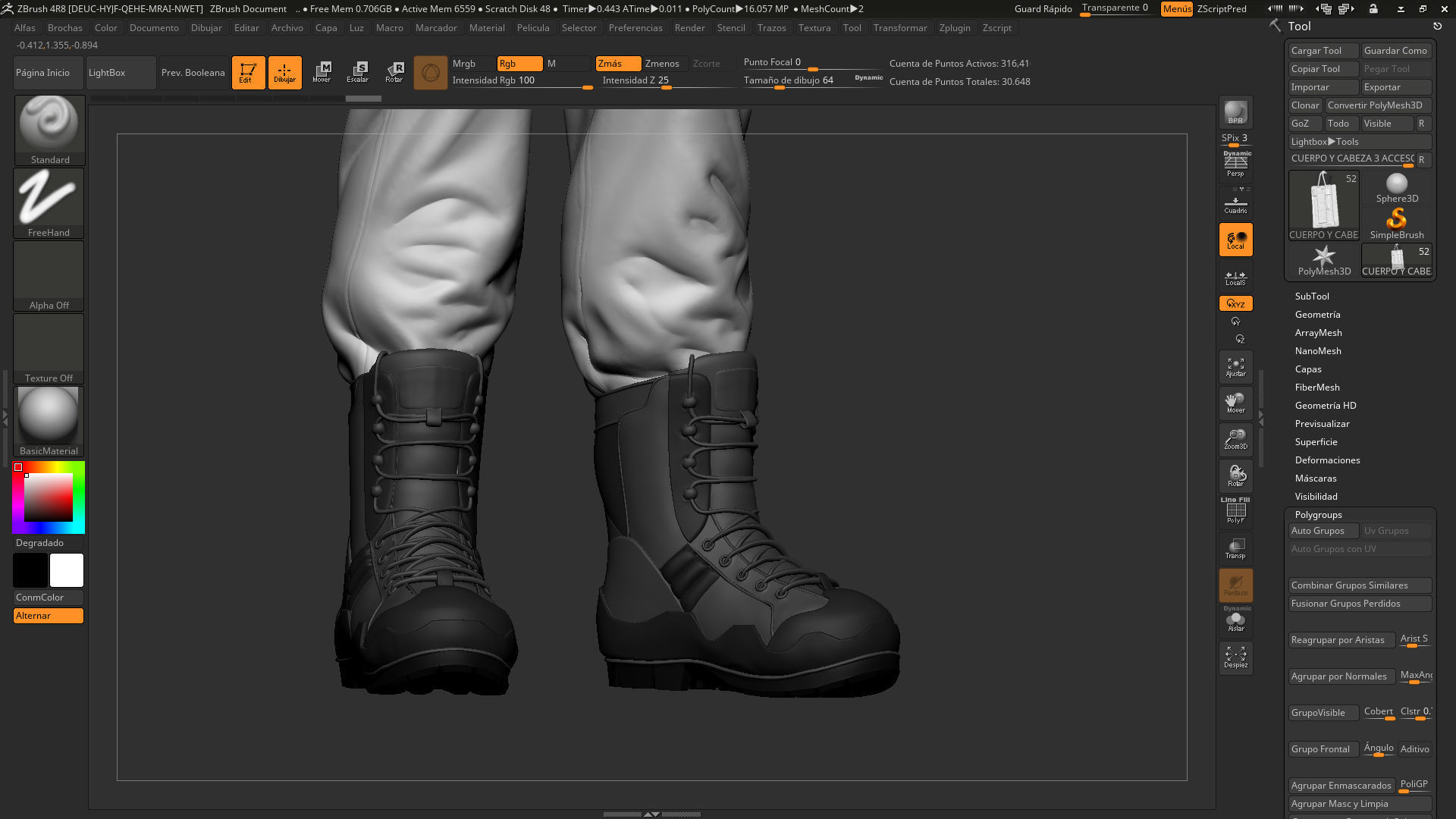 Soldier wearing vest 3D print model_13
