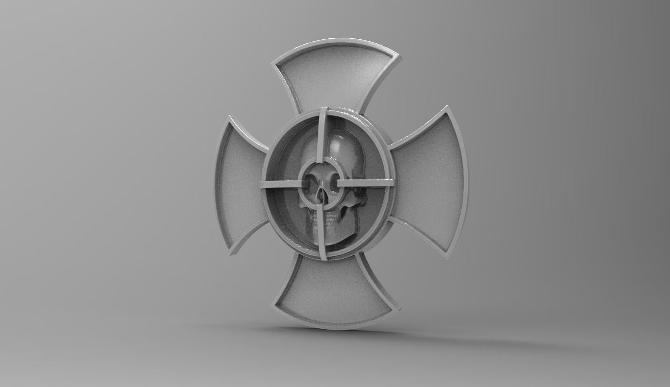 SKULL FORM with ENAMEL FOR RINGS PENDANTS ETC 3D print model_5