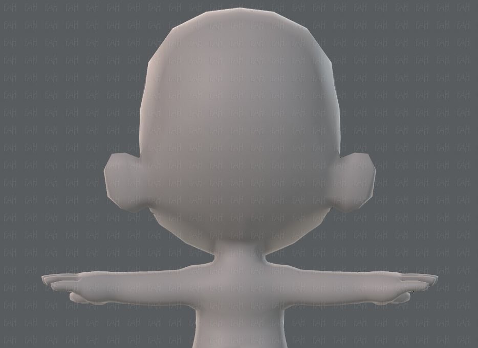 Cartoon Child V02 Low-poly 3D model_21