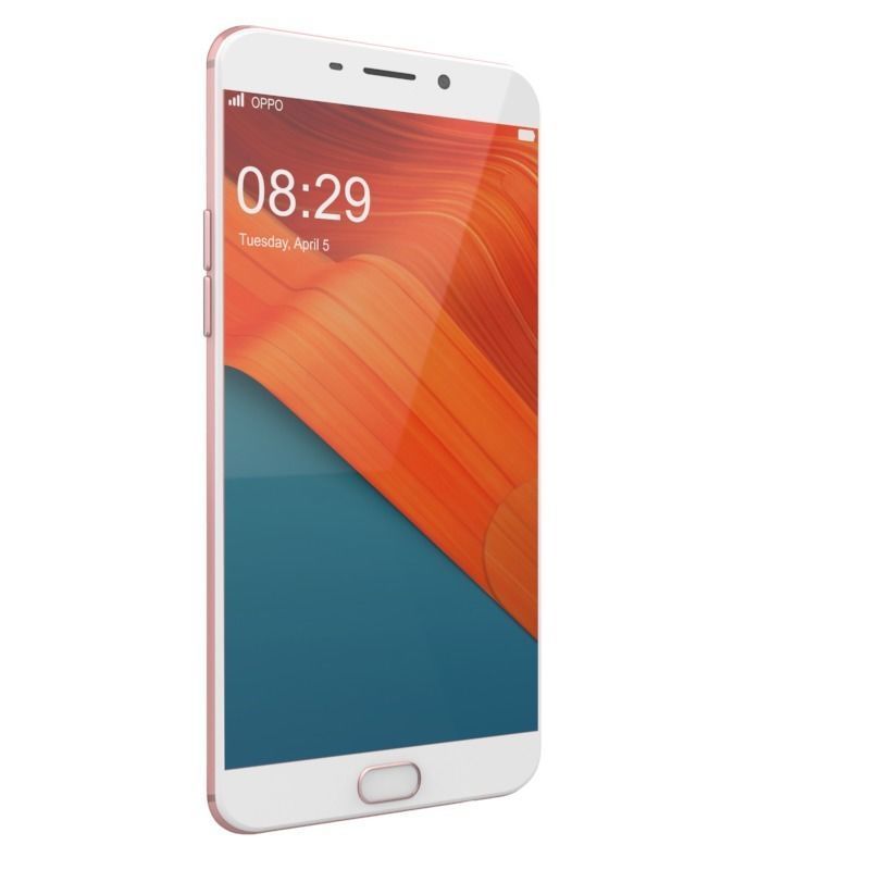 OPPO F1 PLUS ROSE GOLD 3D model_5