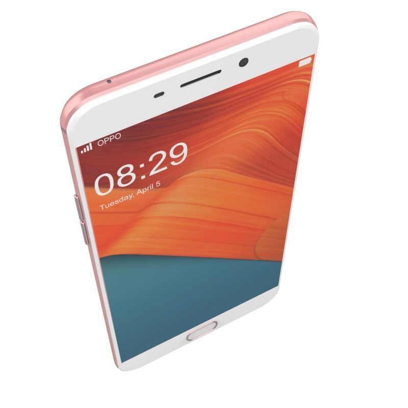 OPPO F1 PLUS ROSE GOLD 3D model_3