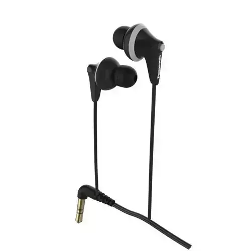 Panasonic HJE125E Earphones Black 3D model