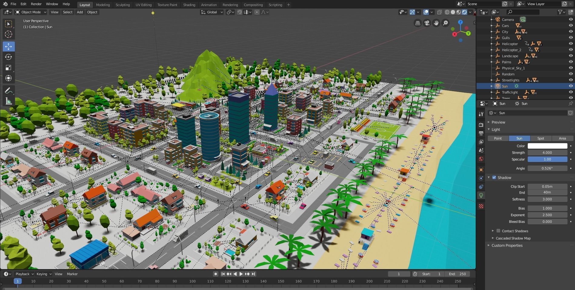 Polygonia Low Poly City Pack Low-poly 3D model_15