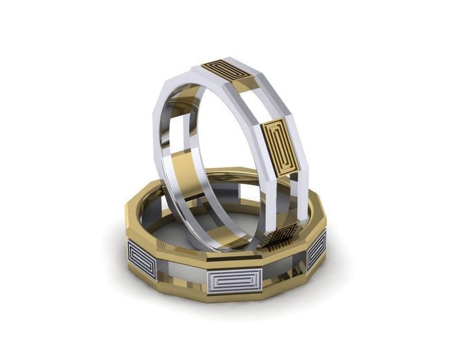 wedding band  man 3D print model