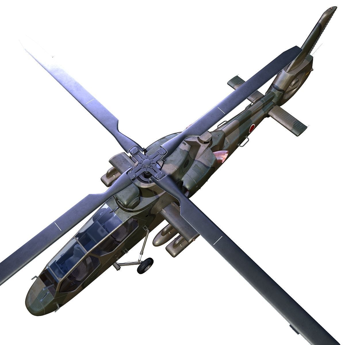 Kawasaki OH-1 Ninja 3D model_8