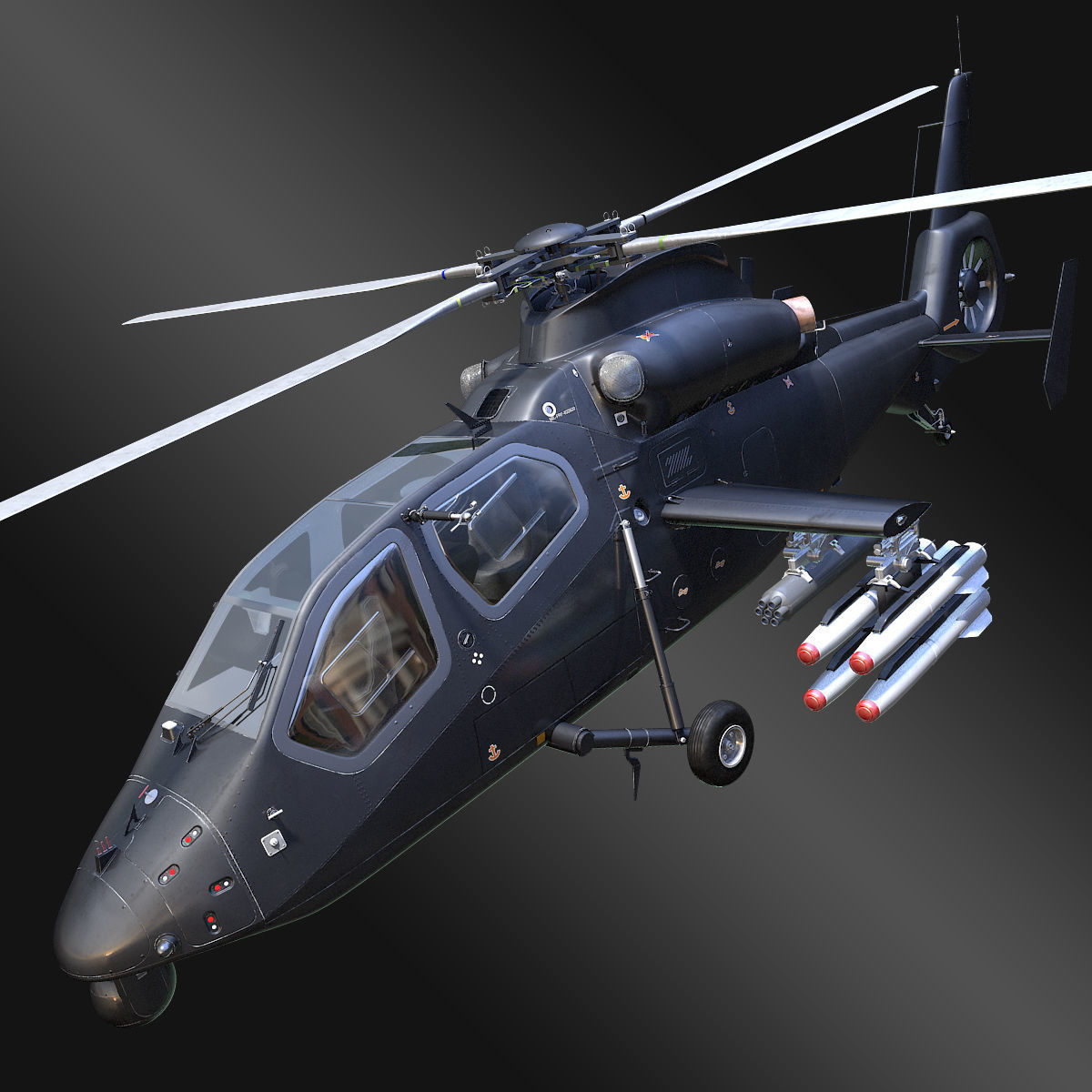 Harbin Z-19 3D model_1