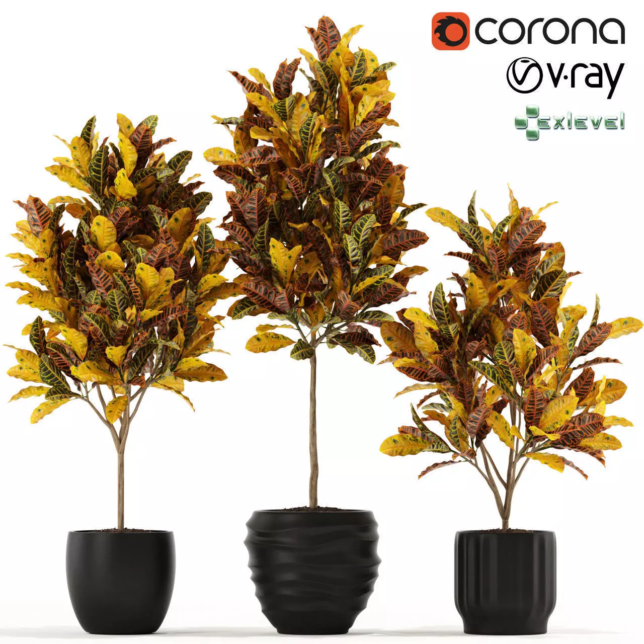 Plants collection 120 GrowFx 3D model