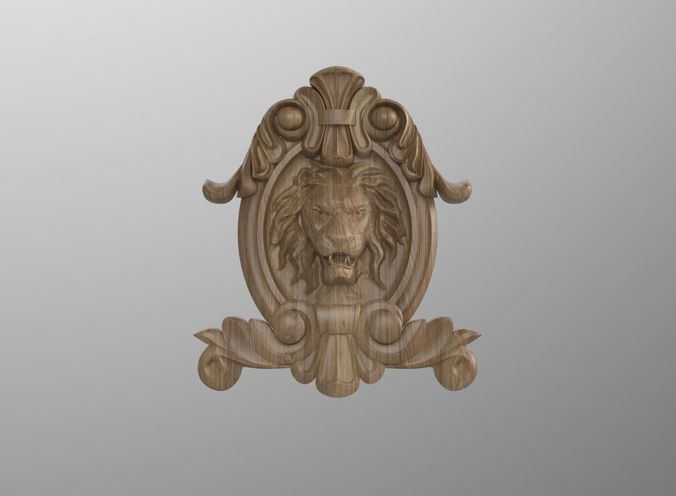 Lion head  3D model