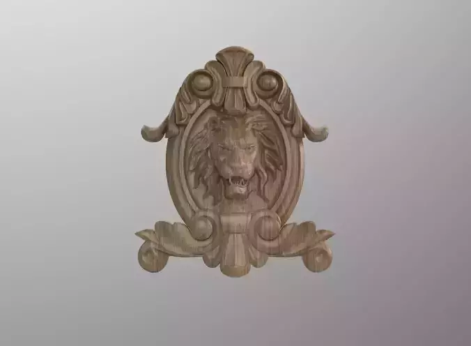 Lion head  3D model