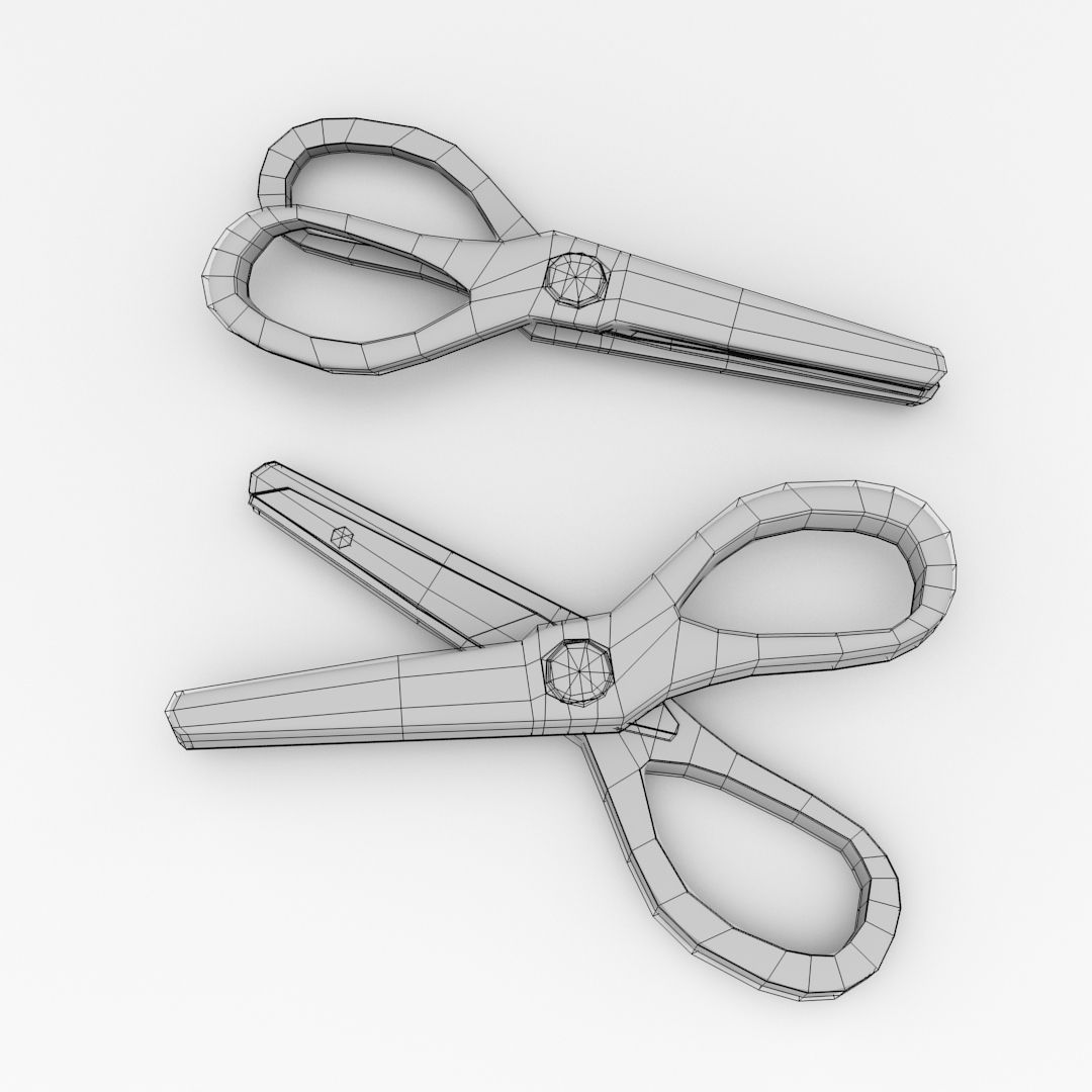 Scissors v1 3D model_4