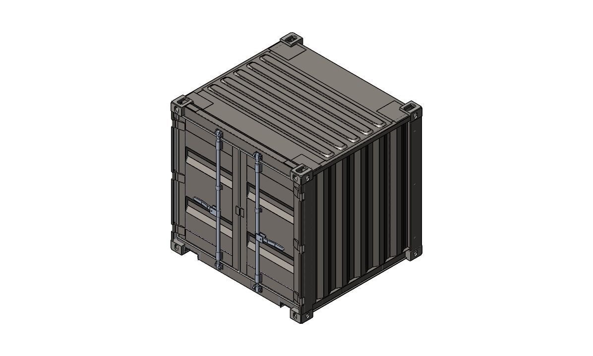 6GP Shipping Container 3D model_2