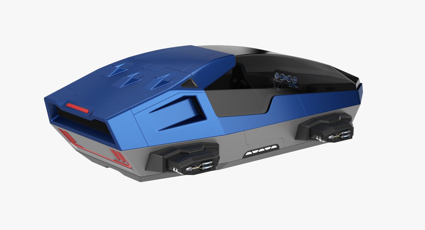 Hover car concept 2 3D model_7